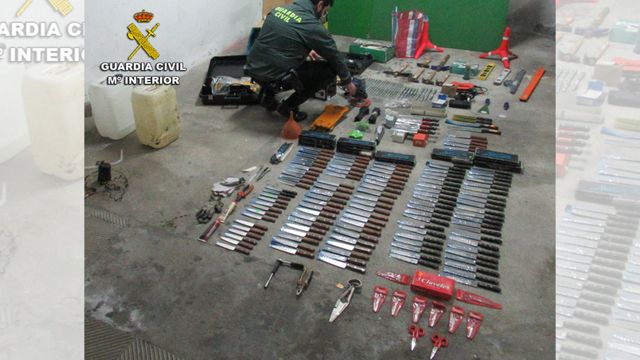 Efectos intervenidos tras la detención.