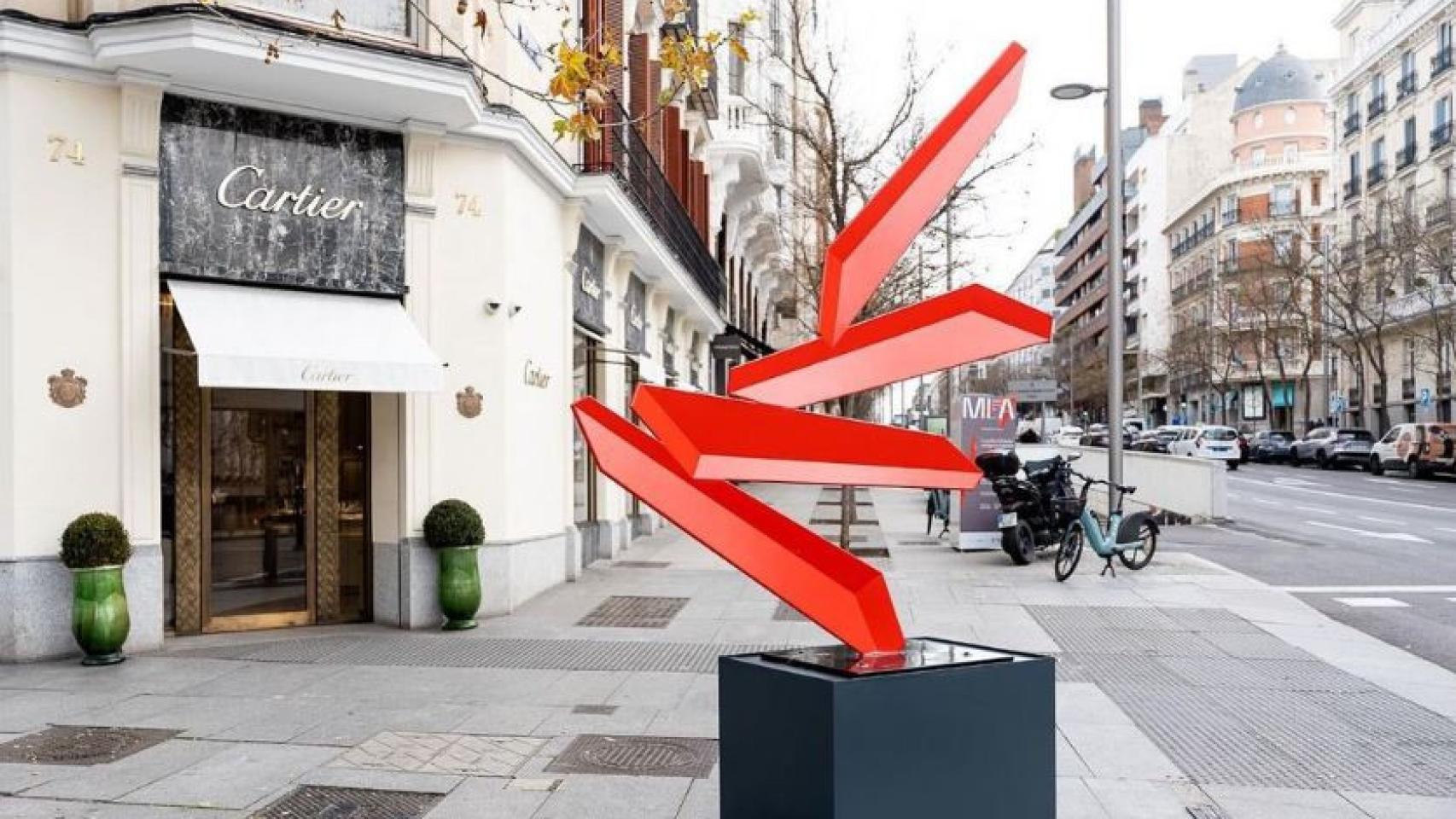 Una de las esculturas de la segunda edición de Madrid Luxury Art.