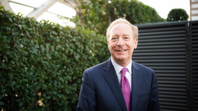 Brad Smith posa para las cámaras de DISRUPTORES - EL ESPAÑOL en Madrid.