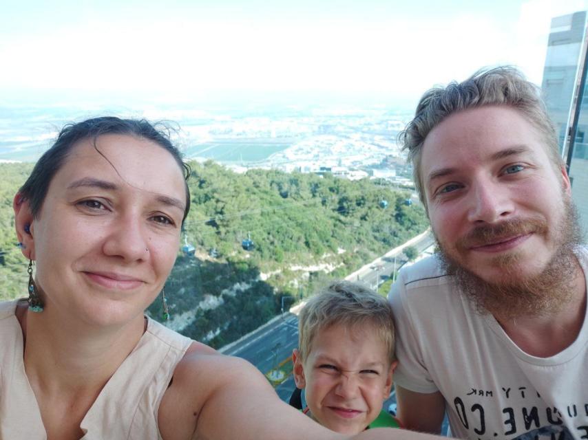 Maria y su familia.