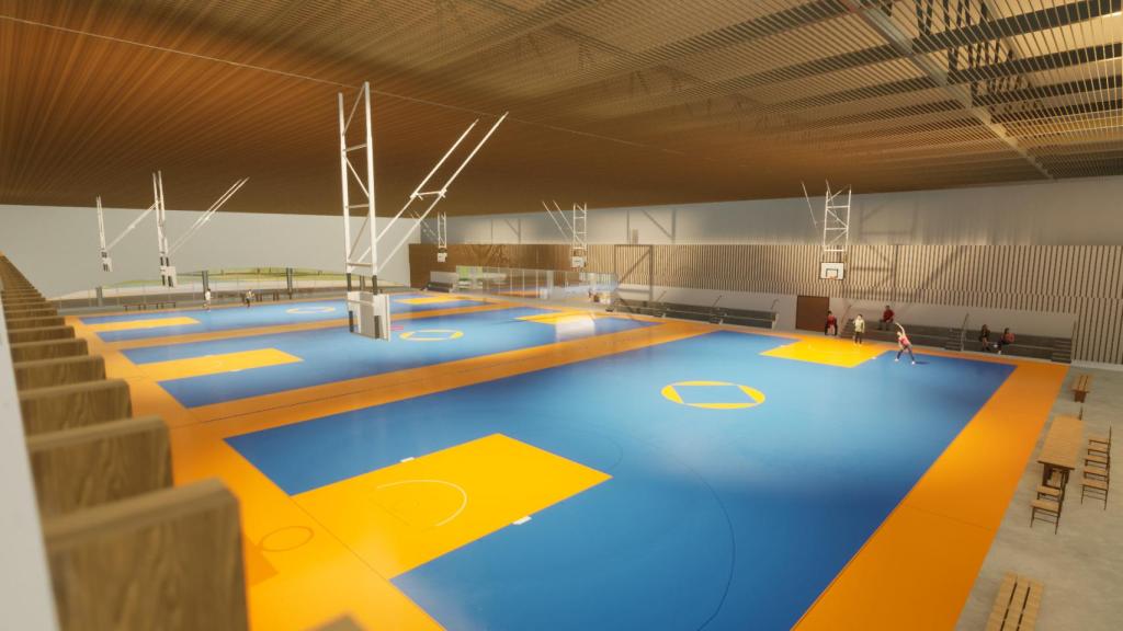 El nuevo pabellón de la Tómbola: 3 pistas cubiertas, 5 gradas y un aforo para 350 personas
