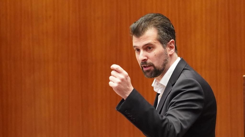 Tudanca durante su intervención en las Cortes