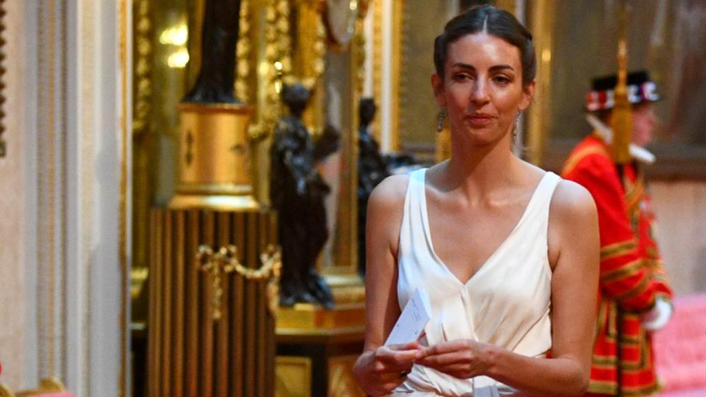 Rose Hanbury en una cena de estado en Buckingham en 2019, dos años después de coincidir con Felipe VI y Letizia.