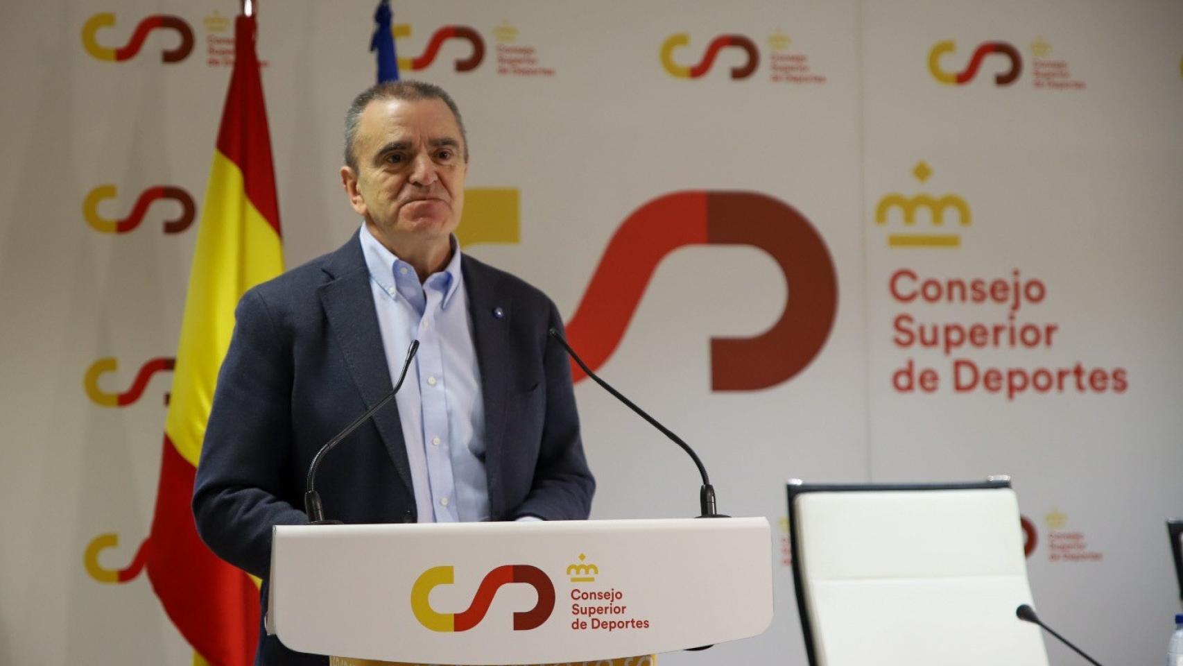 José Manuel Franco durante un acto en el CSD