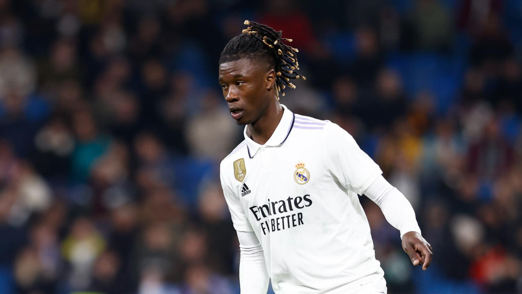 Eduardo Camavinga, en un partido del Real Madrid de la temporada 2022/2023