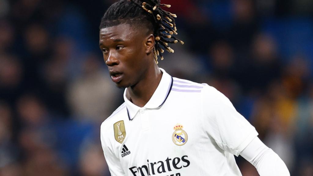 Eduardo Camavinga, en un partido del Real Madrid de la temporada 2022/2023