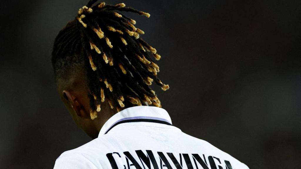 Eduardo Camavinga, en un partido del Real Madrid de la temporada 2022/2023
