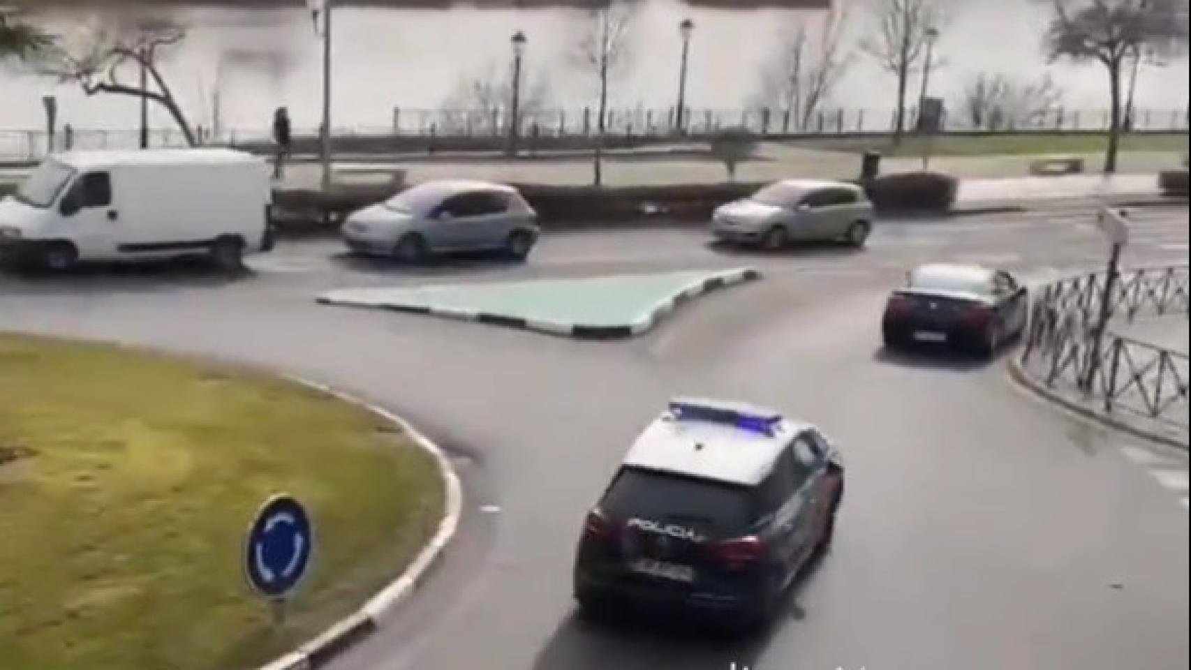 Persecución en Talavera. Foto: Twitter @SocialDrive_es.