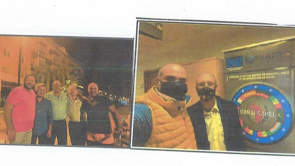 Imágenes del sumario en las que aparecen varios de los investigados, sin identificar.