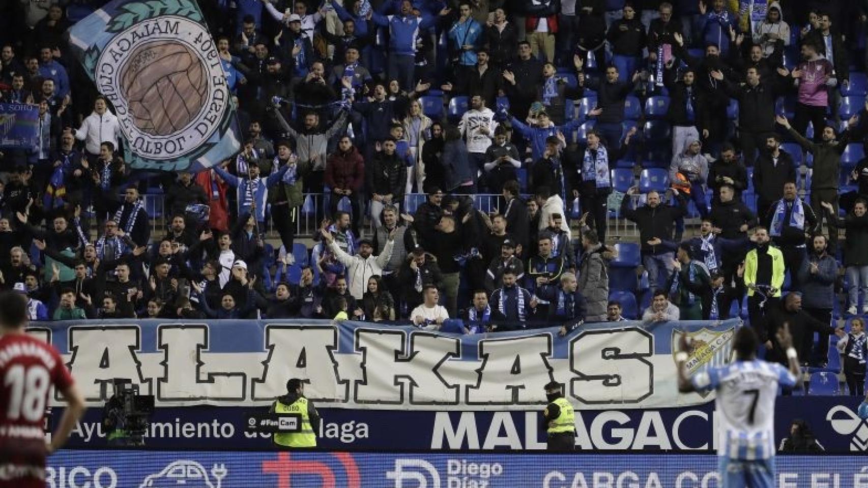 La Rosaleda durante el Málaga vs. Zaragoza