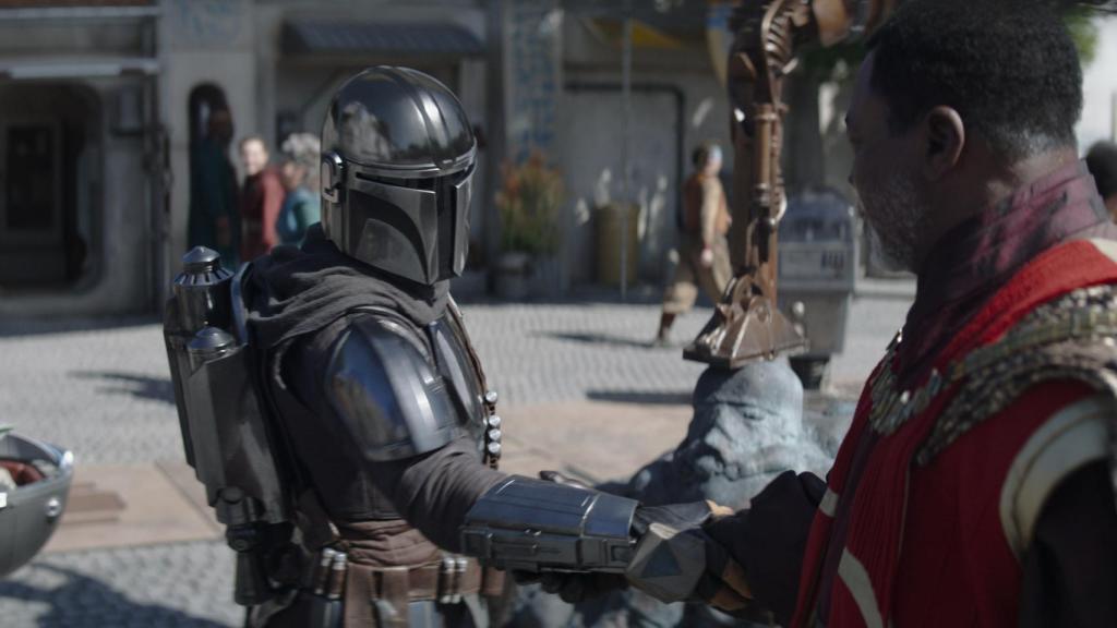 Fotograma de la temporada 3 de 'The Mandalorian'.