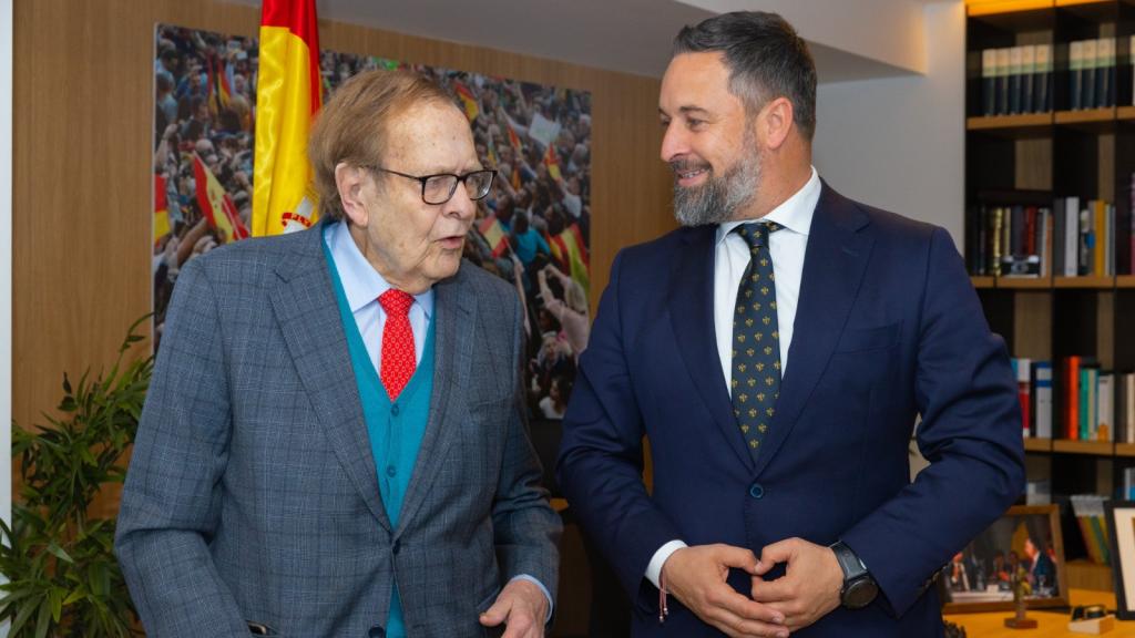 Ramón Tamames y Santiago Abascal, en una imagen reciente.