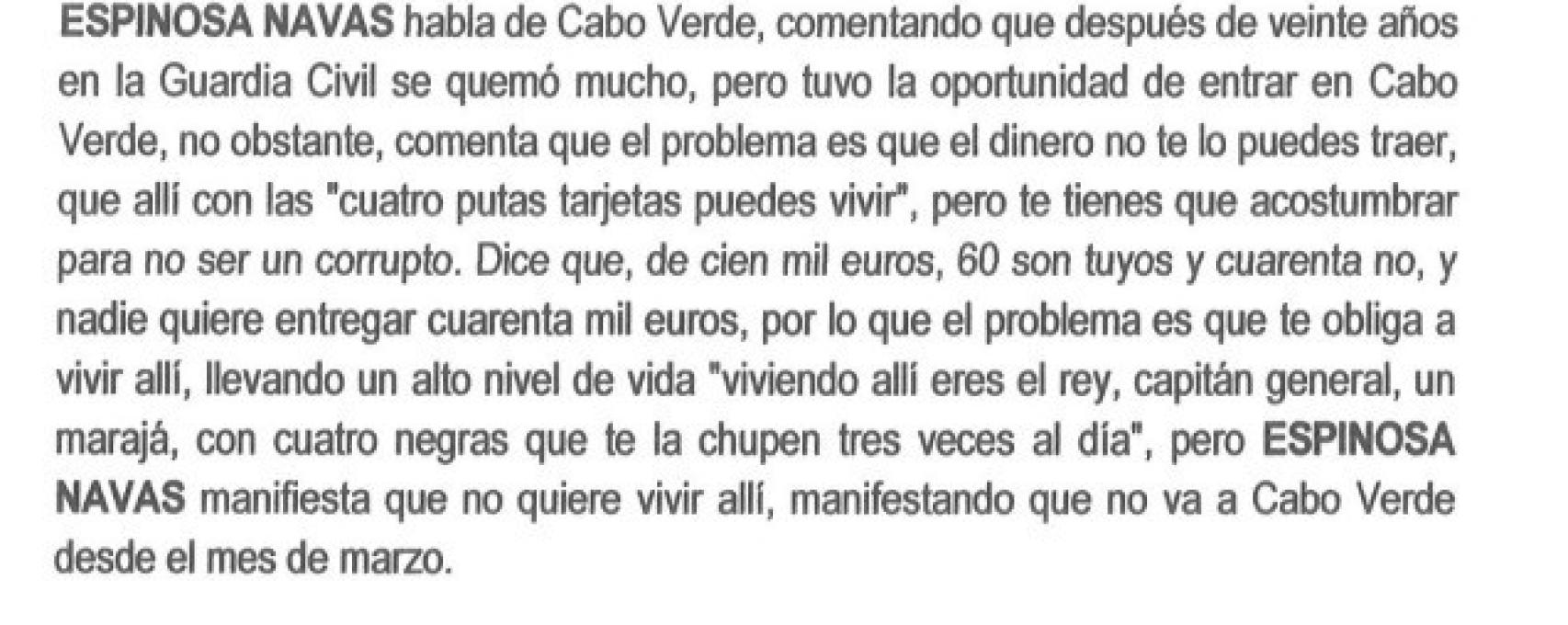 Extracto de una de las grabaciones presentes en la causa.
