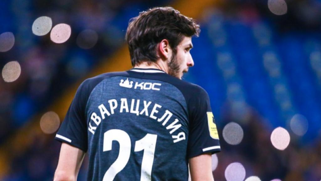 Kvaratskhelia, en el Rubin Kazan ruso