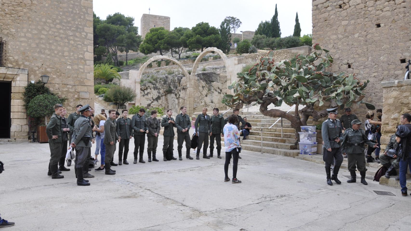 Los actores del musical ensayan en el Castillo de Santa Bárbara.