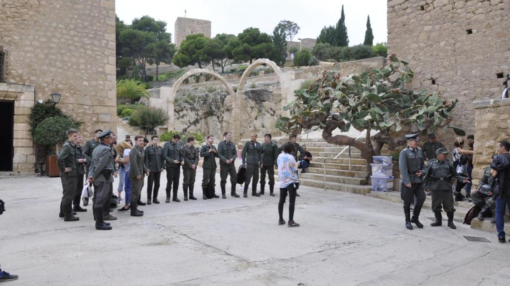 Los actores del musical ensayan en el Castillo de Santa Bárbara.
