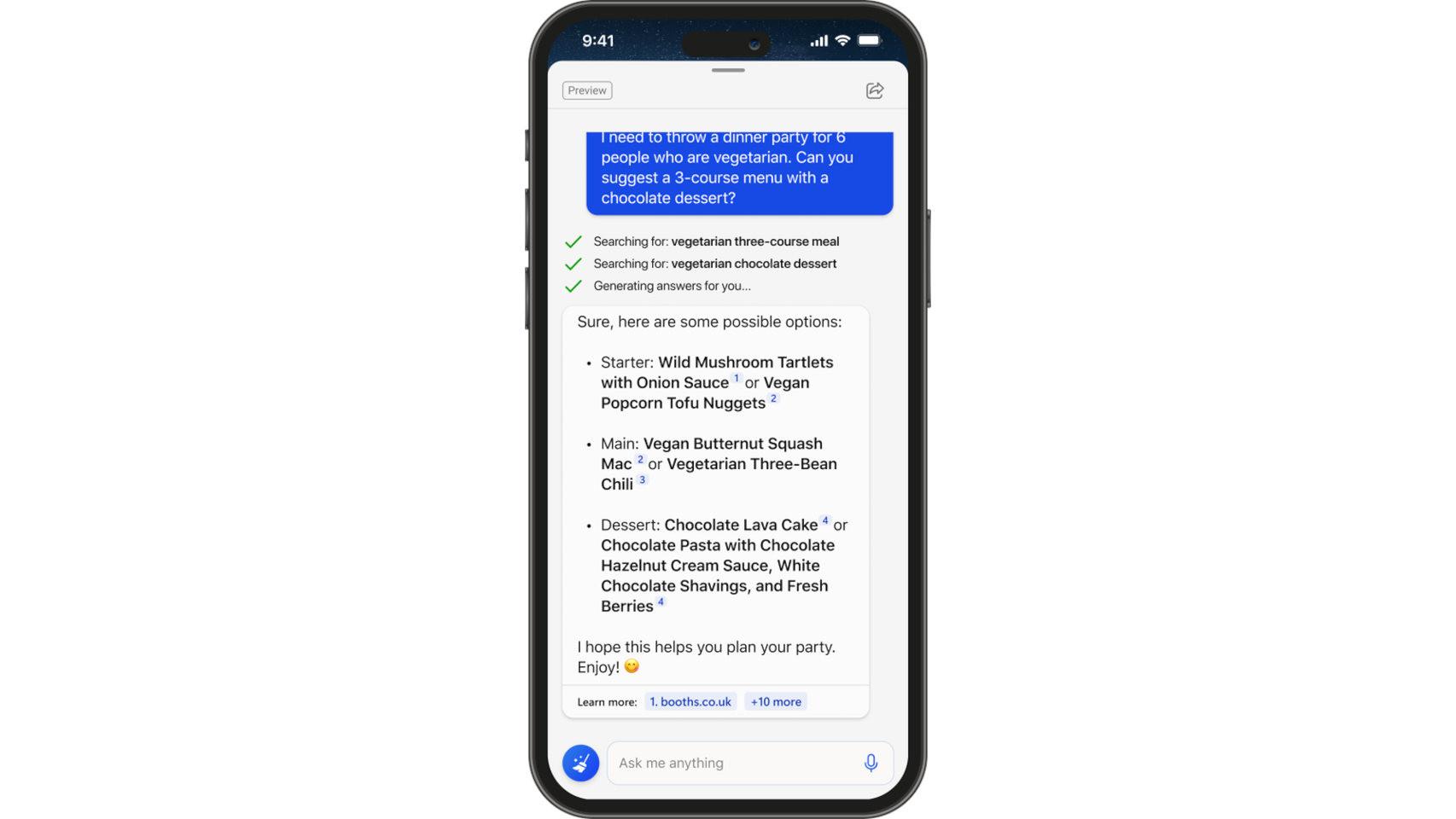 El nuevo Bing con Inteligencia Artificial para móvil