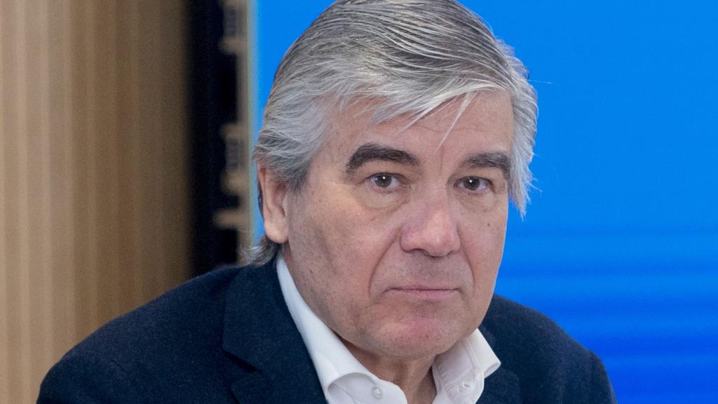 El presidente de Naturgy, Francisco Reynés, durante una rueda de prensa de presentación de los resultados de Naturgy