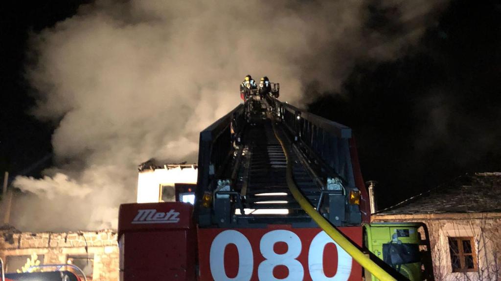 Intervención en el incendio