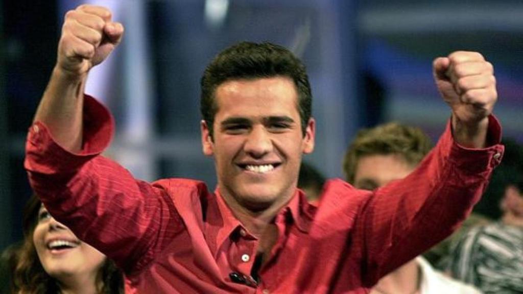 Ramón del Castillo durante su participación en el concurso 'Operación Triunfo 3', en TVE, en el año 2003.