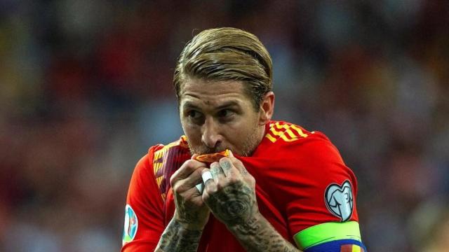 Sergio Ramos, con España.