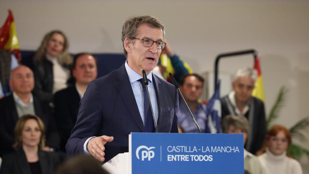 Núñez Feijóo en Ciudad Real. Foto: Europa Press / Patricia Galiana.