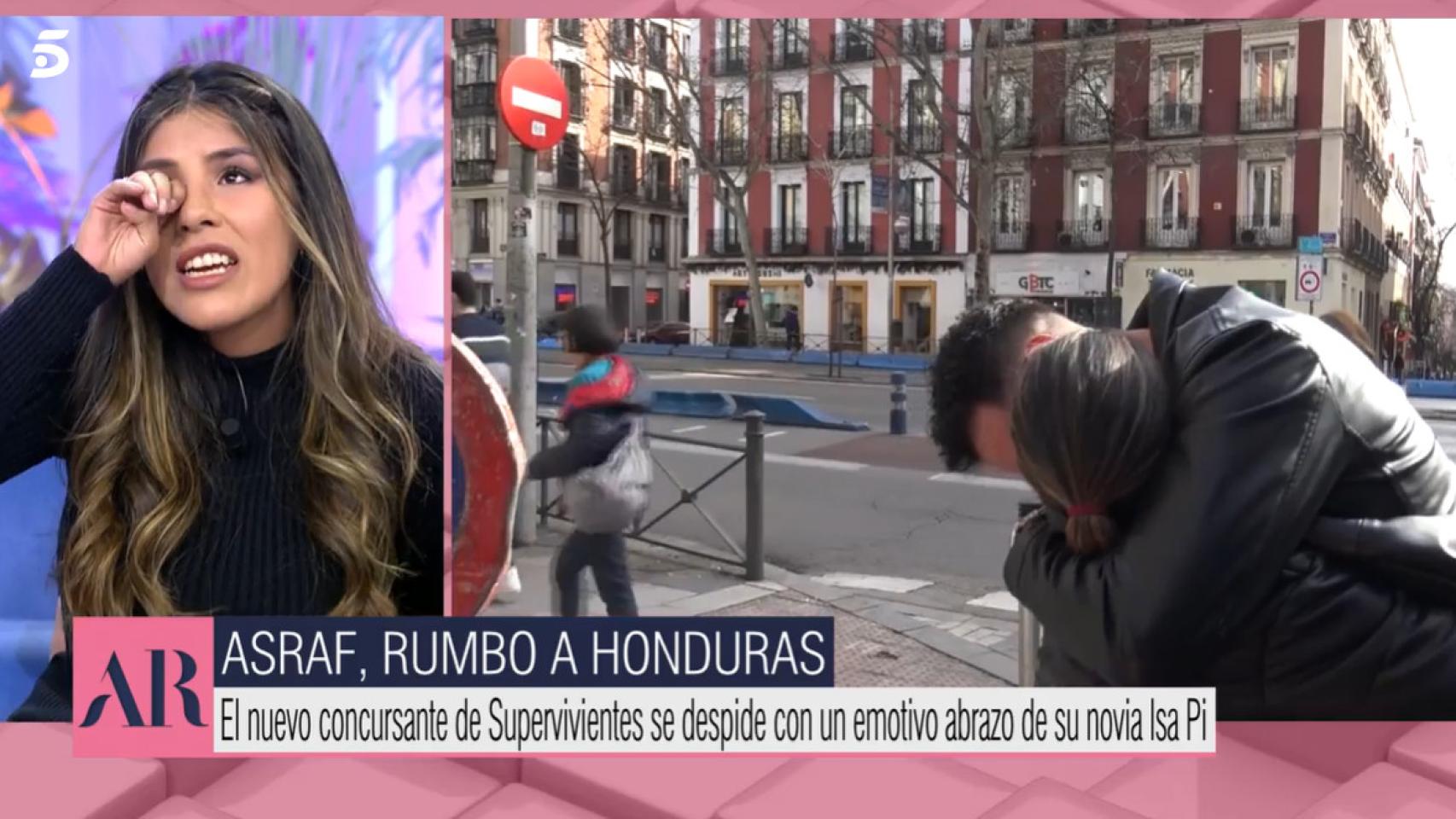 Isa Pantoja rompe a llorar en 'El programa de Ana Rosa' ante la marcha de Asraf.