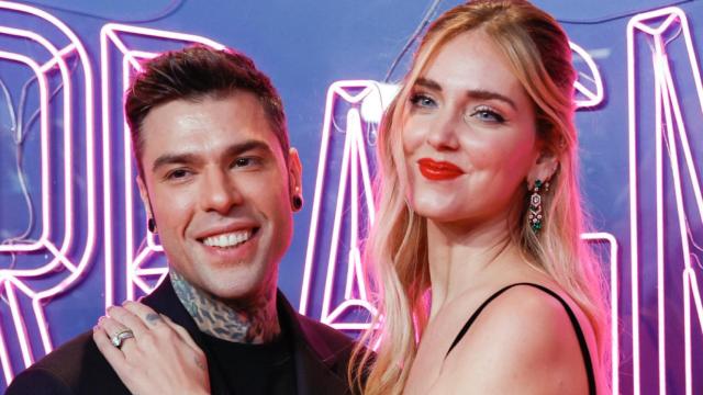 Chiara Ferragni y Fedez en la presentación de su documental.