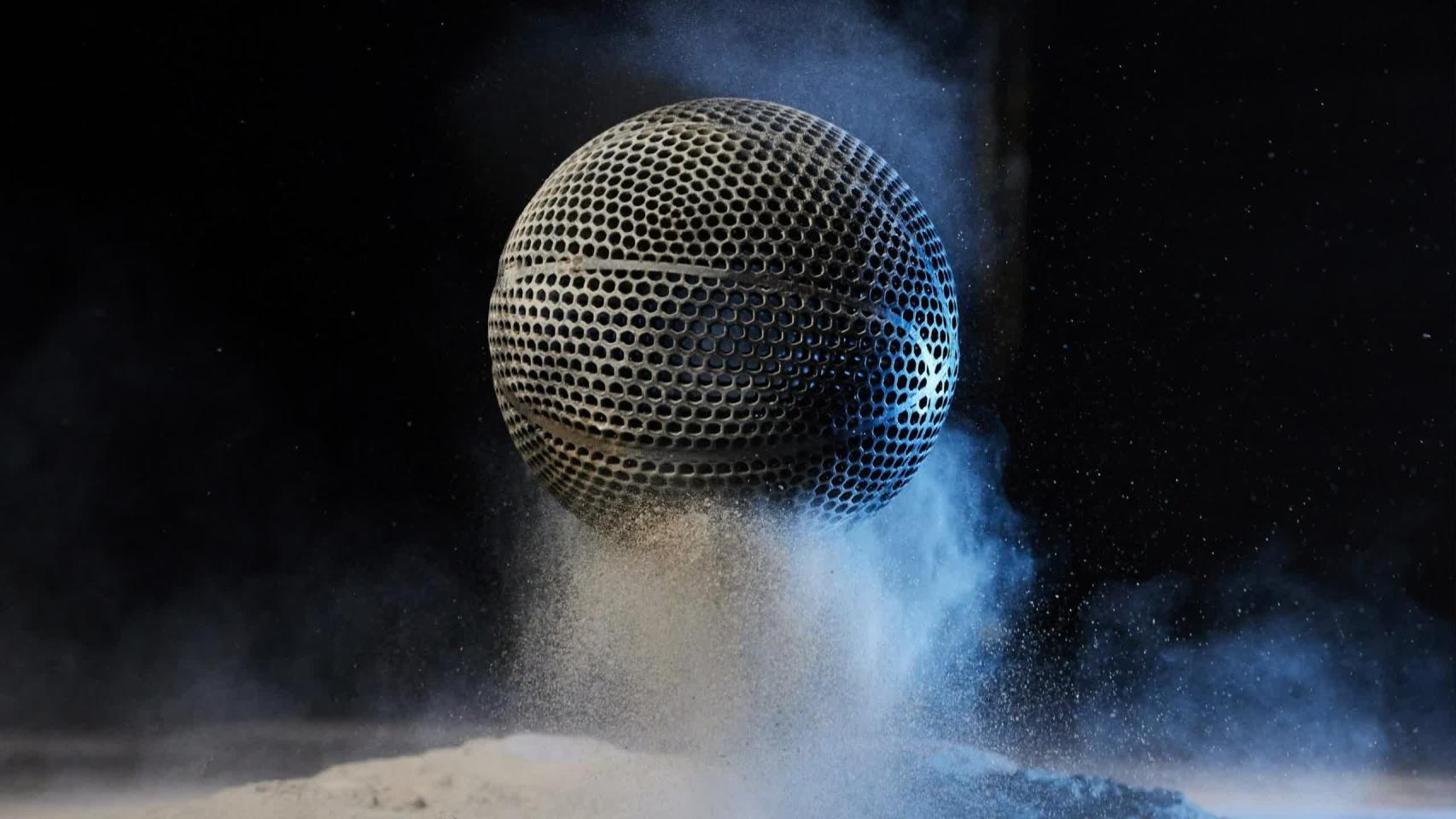 La pelota de baloncesto impresa en 3D de Wilson