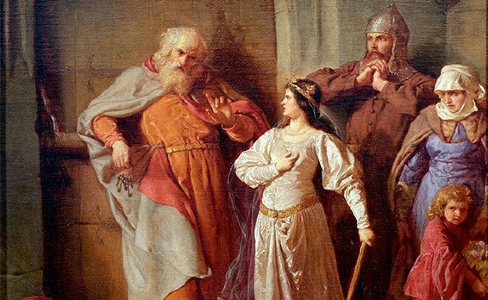 Un óleo que representa a Jadwiga de Polonia.