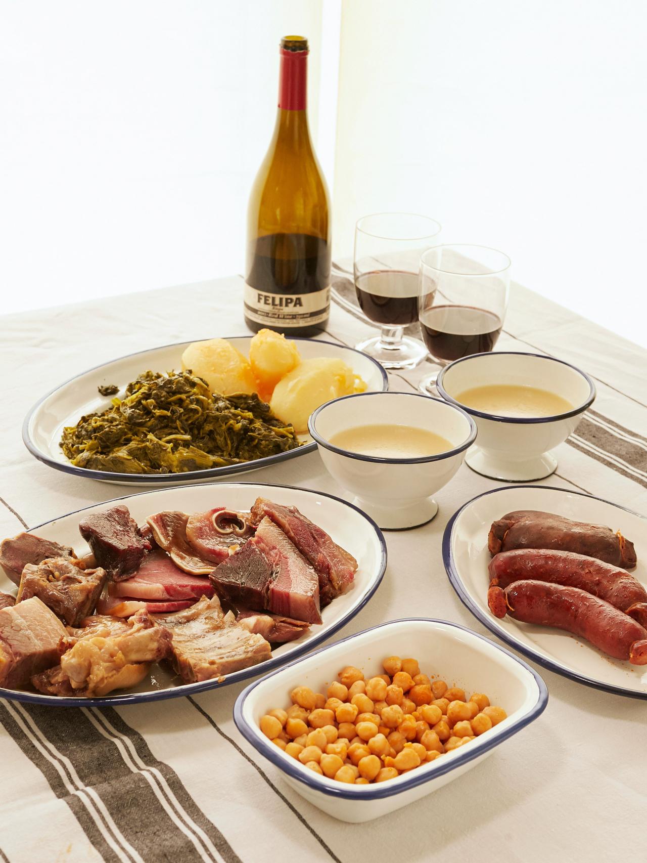 Cocido del restaurante La Molinera.
