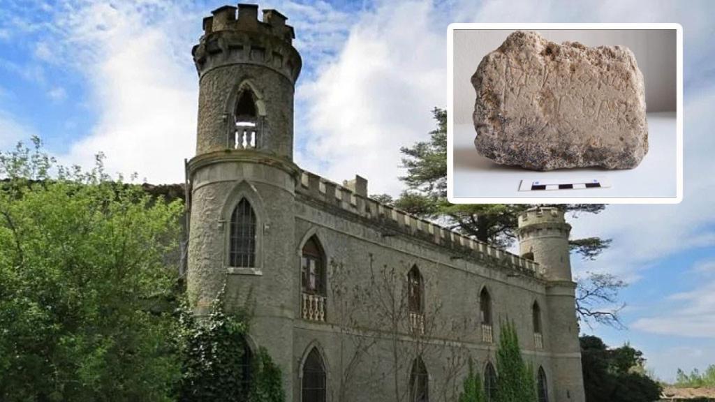 El priorato de Santa María de Duero y un fragmento de una inscripción visigótica. Imágenes cedidas por la Asociación Histórico-Arqueológica de Tudela de Duero a EL ESPAÑOL de Castilla y León
