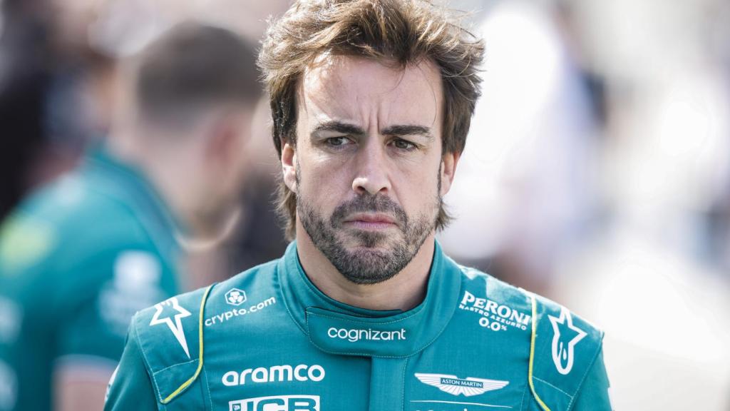 Fernando Alonso en el circuito de Sakhir en Bahréin