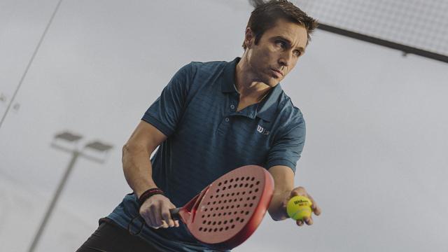 Fernando Belasteguín durante un entrenamiento