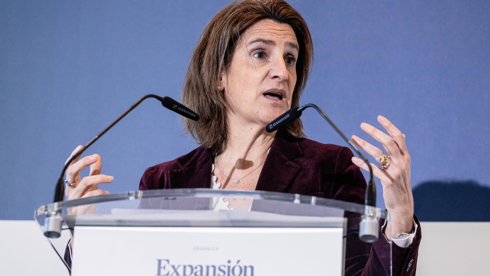 La vicepresidenta tercera y ministra de para la Transición Ecológica y el Reto Demográfico, Teresa Ribera