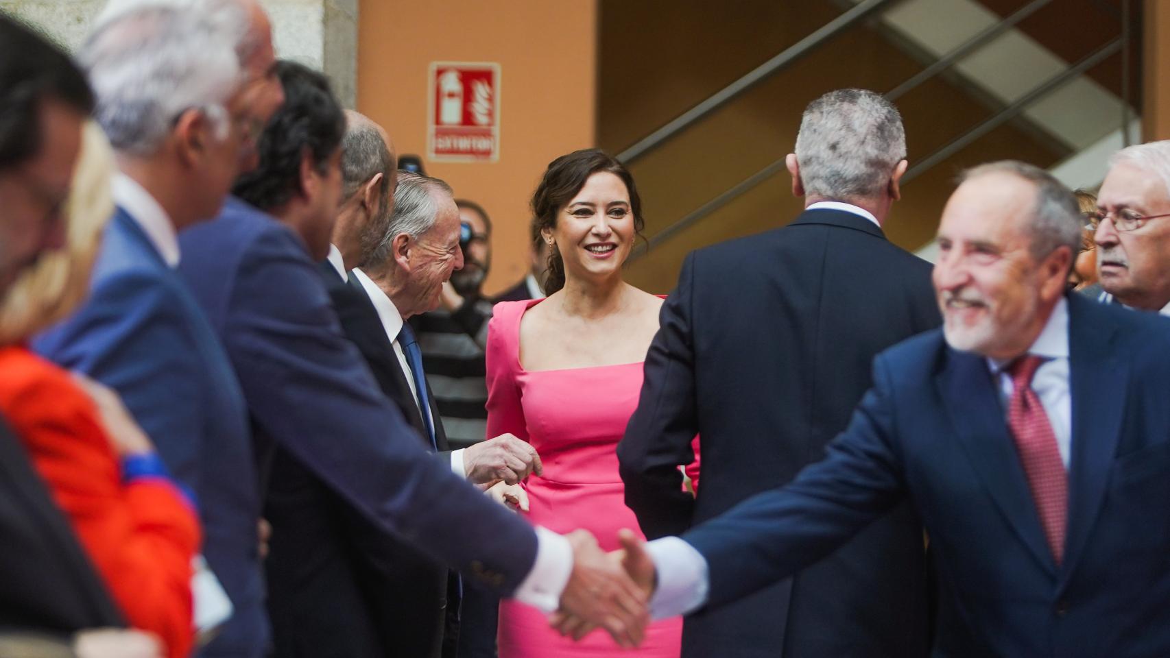 Isabel Díaz Ayuso en el acto del XL Aniversario del Estatuto de Autonomía celebrado este viernes.