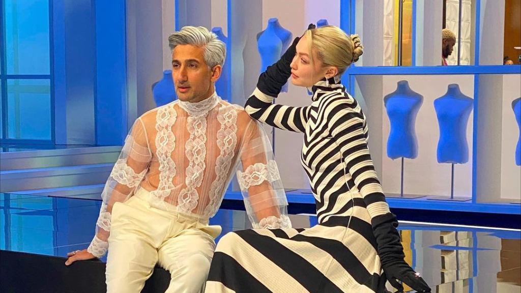Tan France y Gigi Hadid