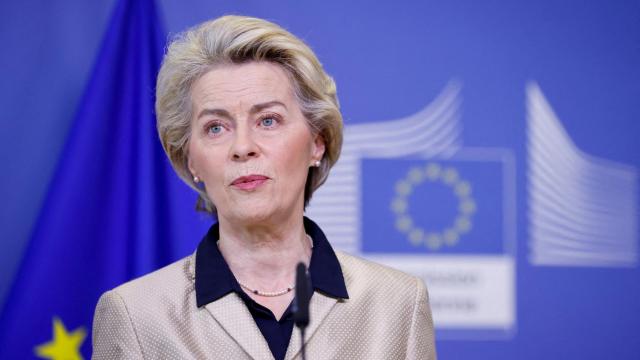La presidenta de la Comisión Europea, Ursula von der Leyen