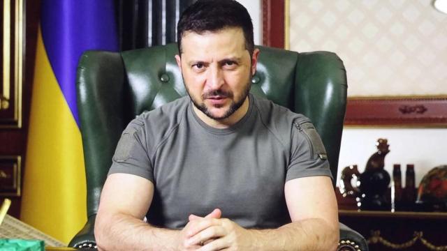 Volodímir Zelenski, presidente de Ucrania, en un discurso televisado.
