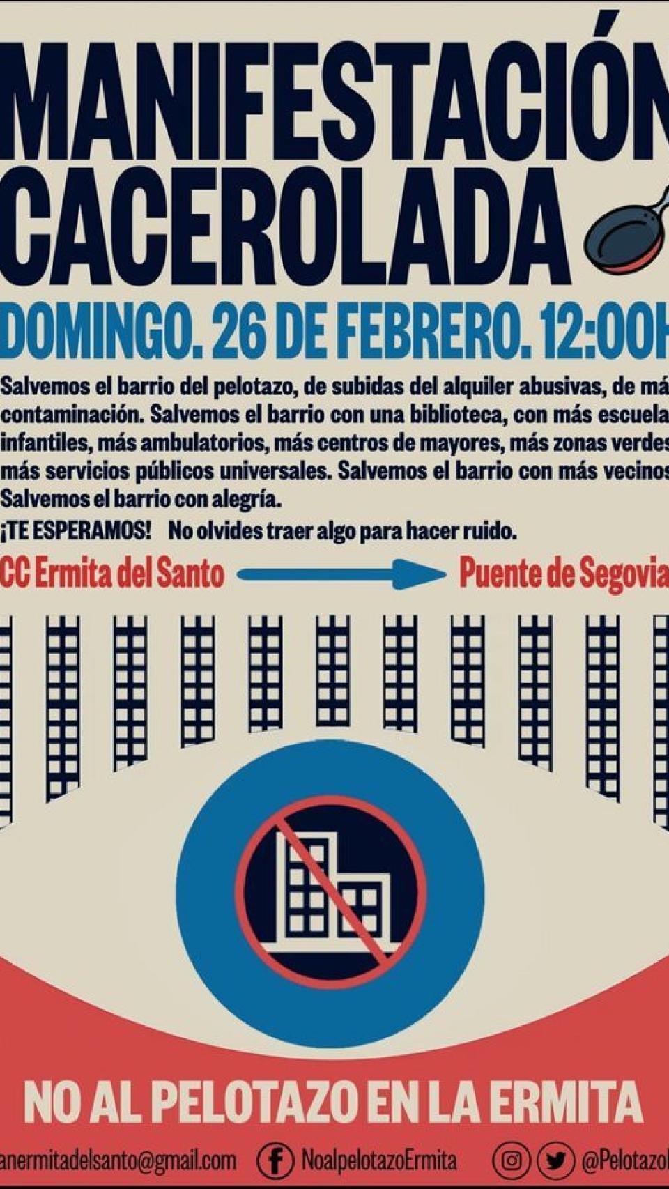 Cartel de la manifestación.