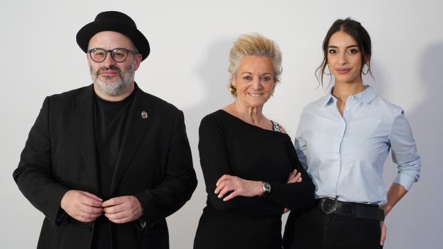 La jueza María Luisa Segoviano, la rapera Miss Raisa y el escritor Edu Galán en el Foro de la Cultura 2023