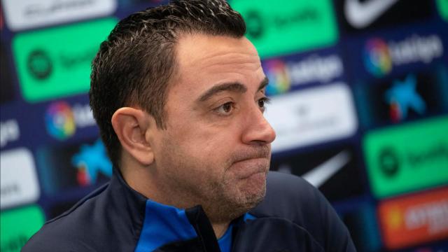 Xavi Hernández, en rueda de prensa