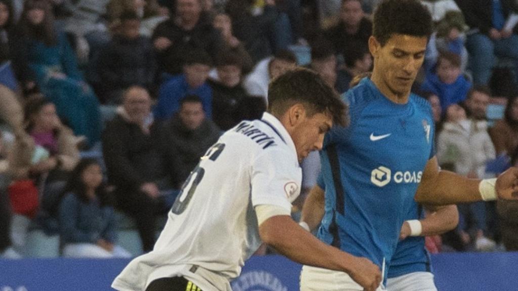 Mario Martín, en el partido ante el San Fernando.