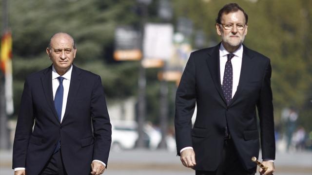Jorge Fernández Díaz y Mariano Rajoy, en un acto celebrado en noviembre de 2015.