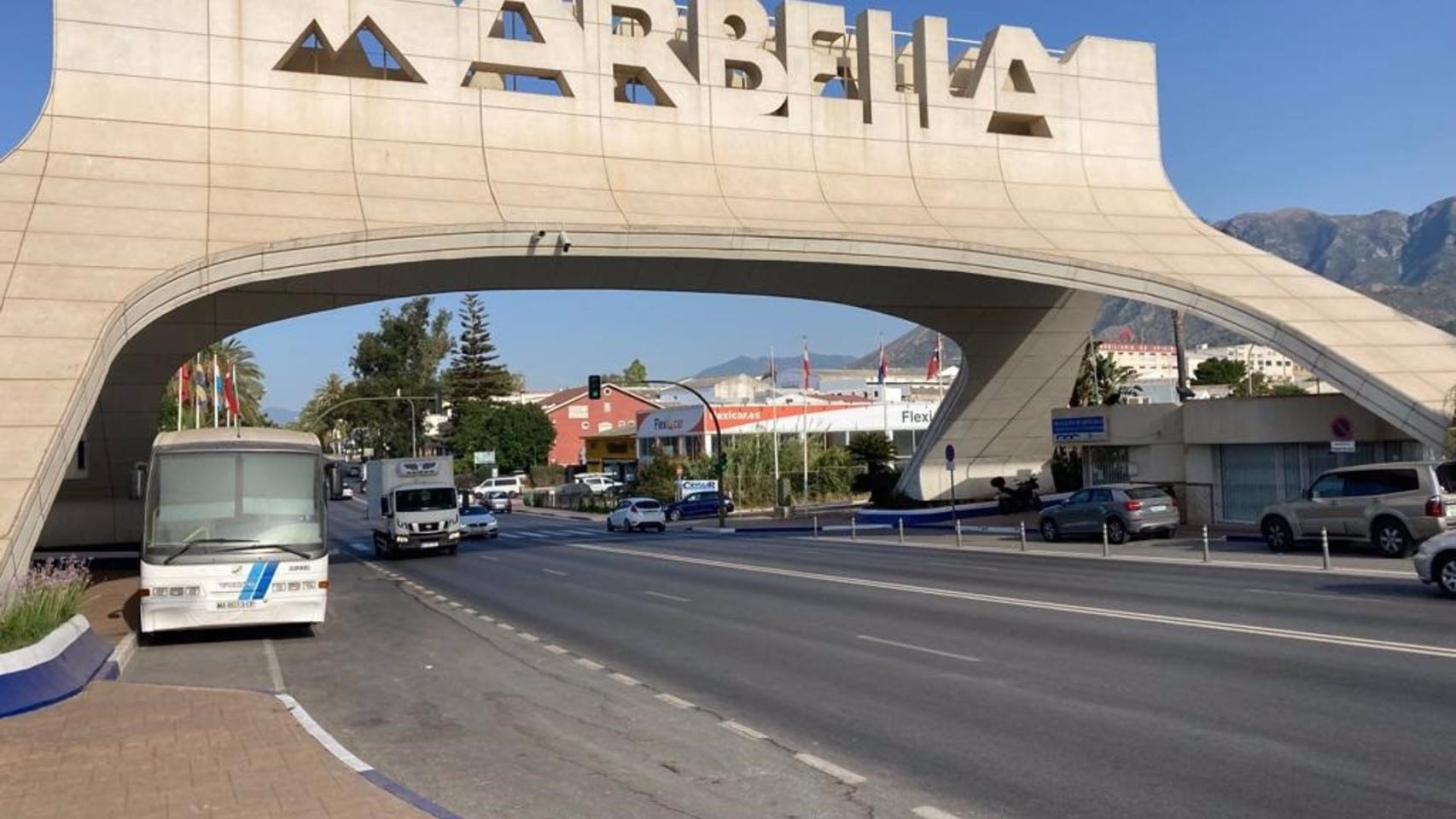 Imagen de archivo del arco de Marbella.