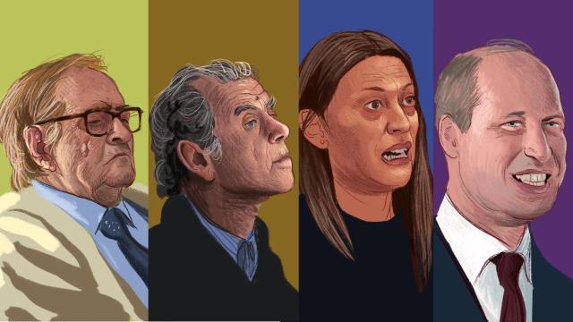 Ramón Tamames, Enrique de Castro, Miriam Nogueras y Guillermo de Gales.