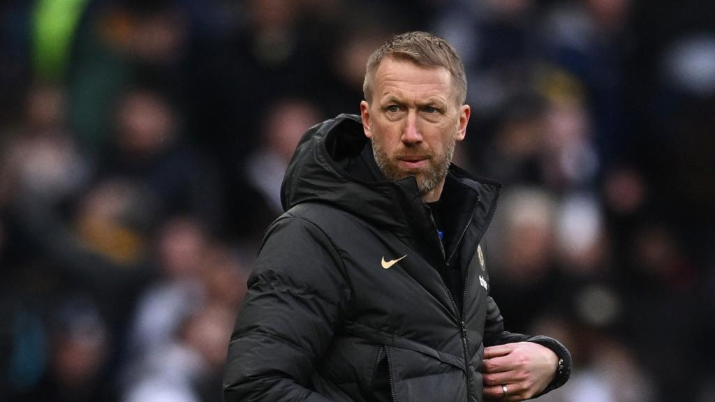 Graham Potter, tras la derrota frente al Tottenham.