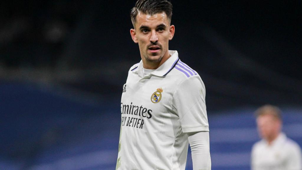 Dani Ceballos, en un partido del Real Madrid de la temporada 2022/2023