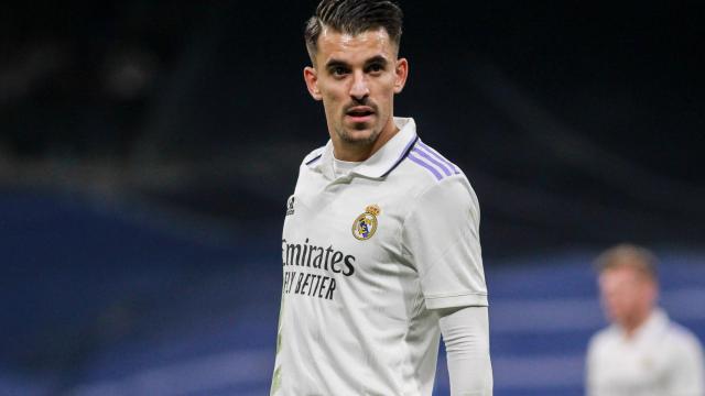 Dani Ceballos, en un partido del Real Madrid de la temporada 2022/2023