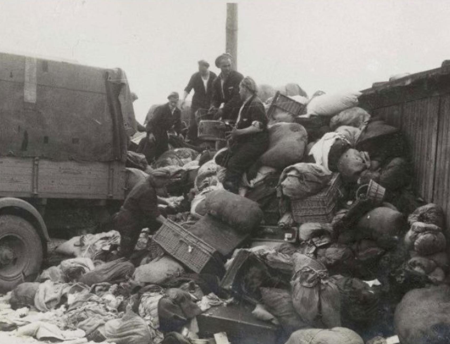 Pertenencias de los judíos deportados a Auschwitz.
